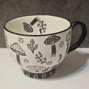 Whimsical Botanical Mushroom Ceramic Coffee Mug By Potters Studio